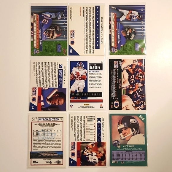 NEW York Giants 54 NFL Trading Cards - Picture 8 of 12